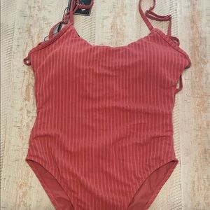 NWT coral one piece swimsuit